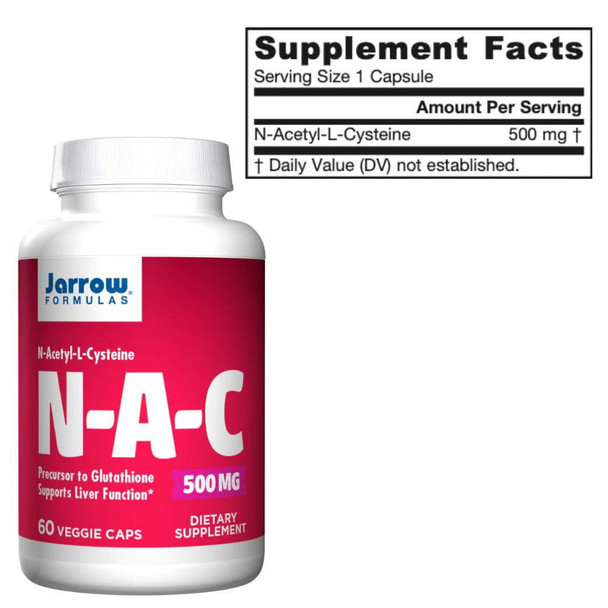 Jarrow Formulas Jarrow NAC 500mg 60 Capsules 