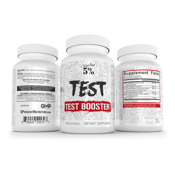  5% Nutrition Test Booster 120 Capsules 