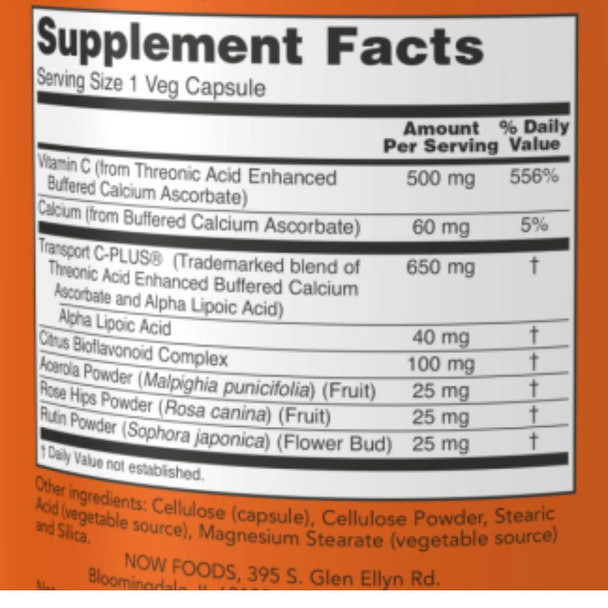  Now Foods Alphasorb-C 500 180 Capsules 