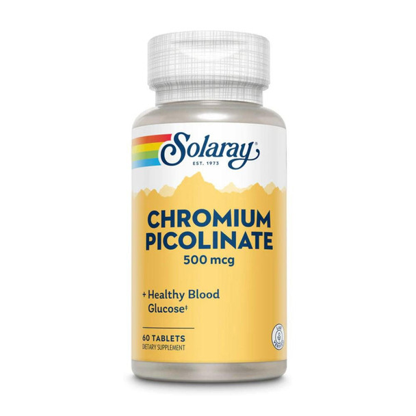  Solaray Chromium Picolinate 500mcg 60 Tablets 