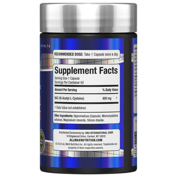  Allmax Nutrition NAC 600mg 60 Capsules 