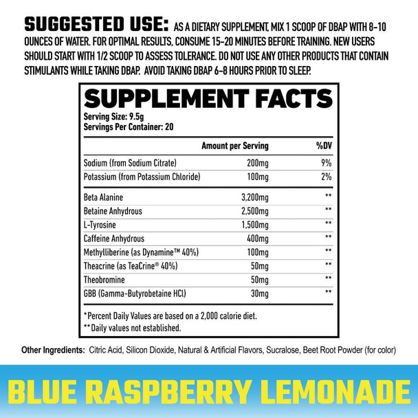 AXE & SLEDGE Axe & Sledge DBAP High Stim Preworkout 20 Servings 