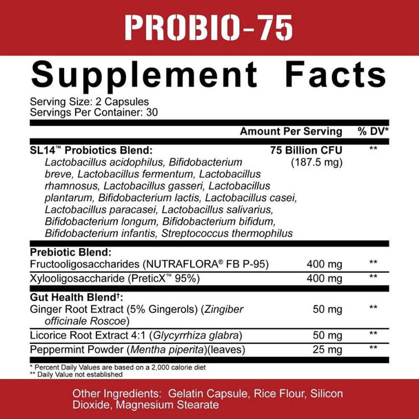  5% Nutrition Probio-75 60 Capsules 