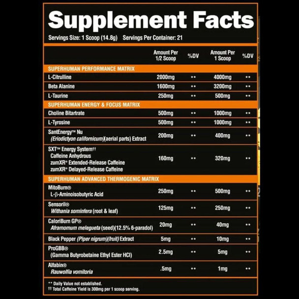  Alpha Lion SuperHuman Burn 21 Servings 