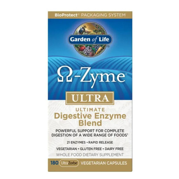  Garden of Life Omega-Zyme 180 Caplets 