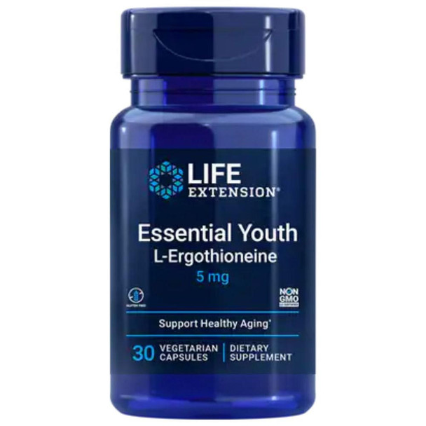  Life Extension Essential Youth L-Ergothioneine 5mg 30ct 