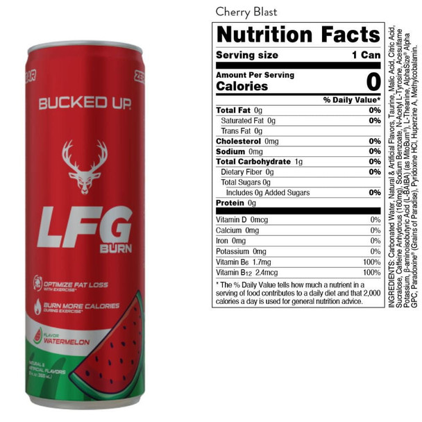  Bucked Up LFG Energy Drink RTD 12/Case 