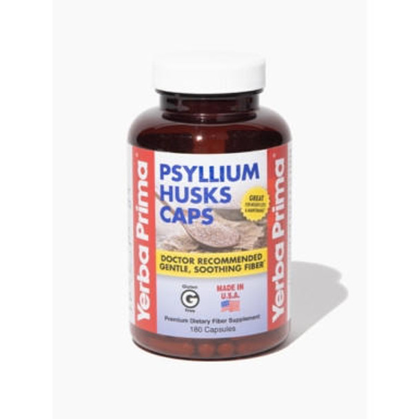  Yerba Prima Psyllium Husk 180 Capsules 