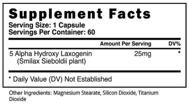 Blackstone Labs Anogenin Supplement Facts