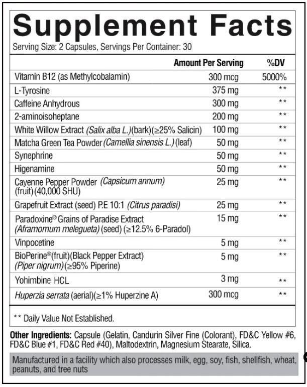 Supplement Facts for Arsynist