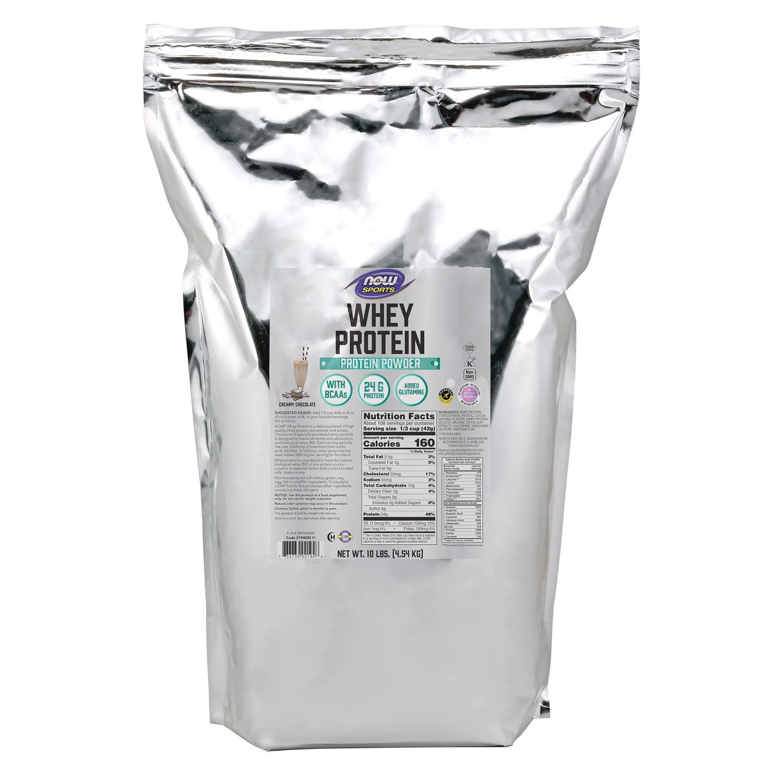 Now Foods Whey Protein Isolate 10 Lbs