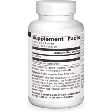 Source Naturals L-Citrulline 500mg 60 Capsules