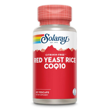 Solaray Red Yeast Rice plus CoQ10 w/ Flush-free Niacin 90 Caps