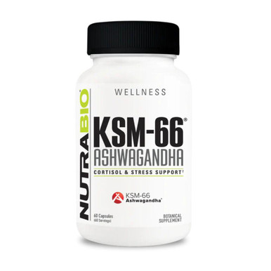 NutraBio Nutrabio KSM-66 Ashwagandha 60 Capsules