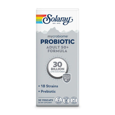 Solaray Mycrobiome Complete Probiotic Adult 50+ 30 Capsules