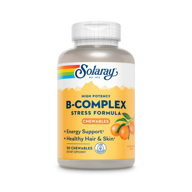 Solaray B-Complex Chewable Natural Orange Flavor 50 Wafers
