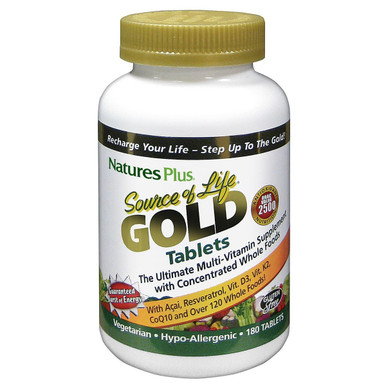 Nature's Plus Source of Life Gold 180 Tablets
