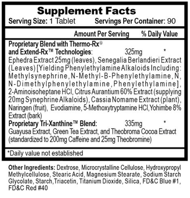 Hi-Tech Pharmaceuticals Lipodrene Hardcore 90 Tabs