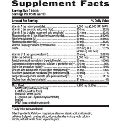 Country Life Maxi-Hair Maximized 60 Tablets