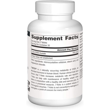 Source Naturals 7-Keto DHEA 50mg 60 Tablets