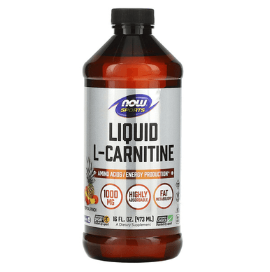 Now Foods Liquid L-Carnitine Tropical Punch Flavored 16 oz