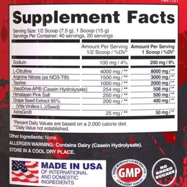 Apollon Nutrition Apollon BareKnuckle BloodSport Unflavored 40 Servings
