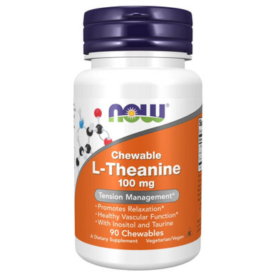 Now Foods L-Theanine 100mg 90 Lozenges