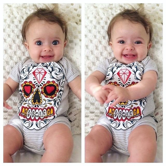 sugar skull baby girl clothes