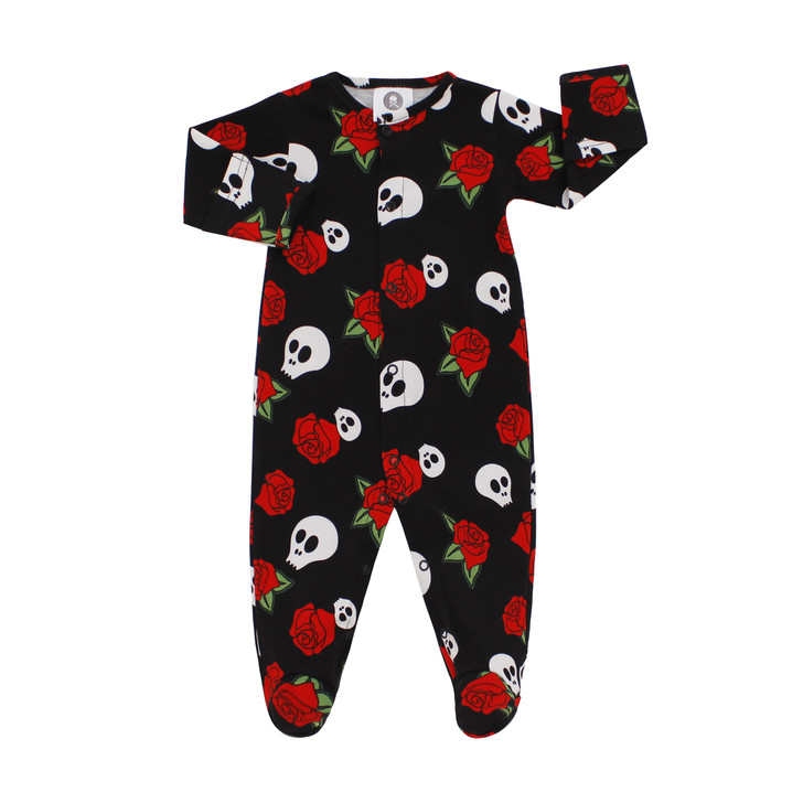 Skull and Roses Sleepsuit Romper