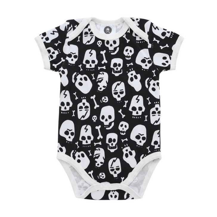 Skull and Bone Short Romper