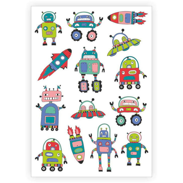 Space Adventures Temporary Tattoo Set