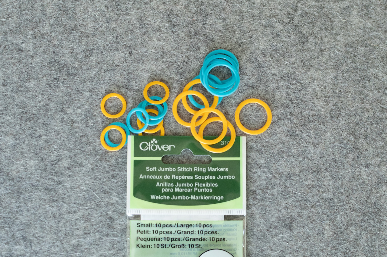 Clover Soft Ring Stitch Markers at The Endless Skein