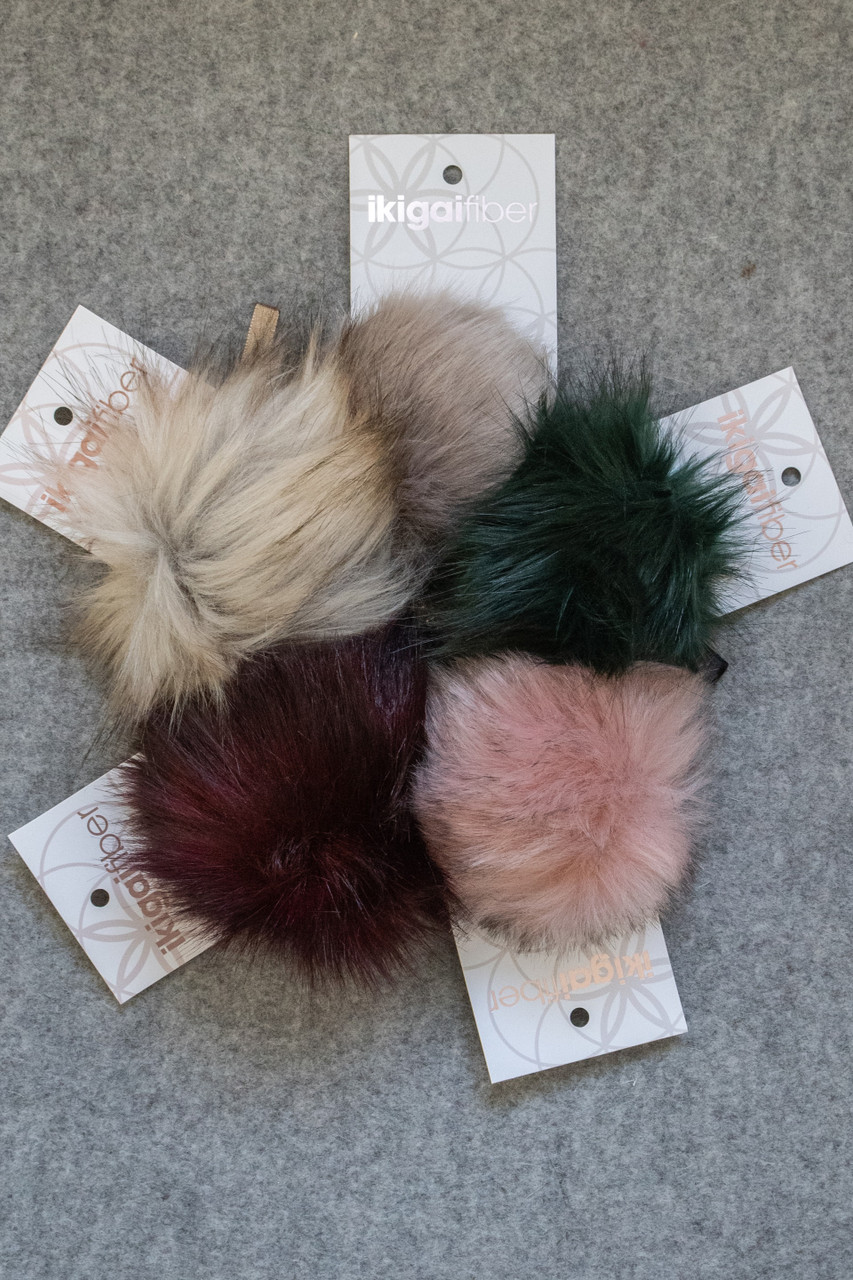 Ikigai Faux Fur Pom Pom at The Endless Skein