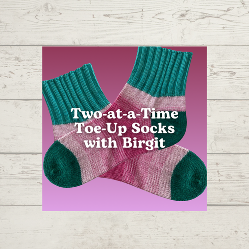 Two-at-a-Time Toe-Up Socks with Birgit