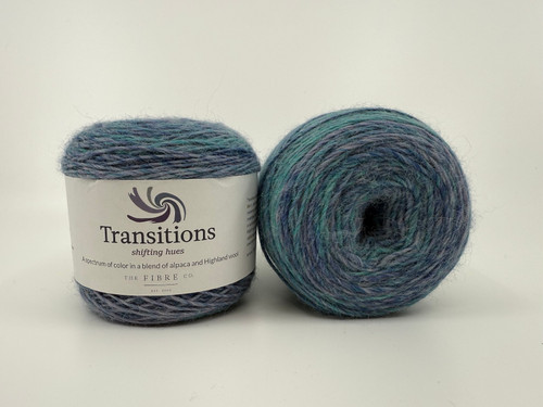 Cakes of Transitions yarn by The Fibre Co. Cakes of Transitions yarn by The Fibre Co.