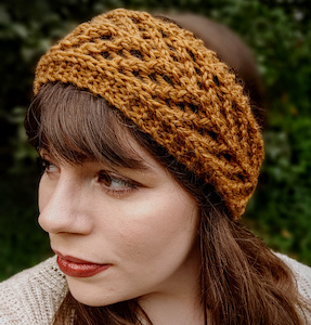 Arrowwood Headband (knit) by Lindsey Faciane