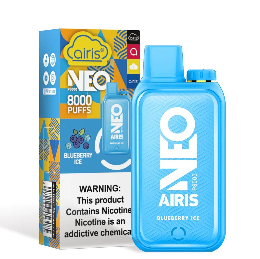 Blueberry Ice - Airis Neo P8000 | Buy Disposable Vape Online