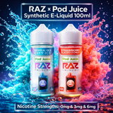 RAZ x Pod Juice Synthetic E-Liquid 100ml