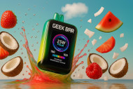 A Tropical Escape in Every Puff: Unwrapping the Strawberry Watermelon Coconut Geek Bar Experience