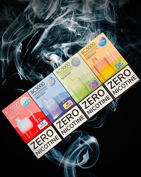 zero nicotine vapes flavor list