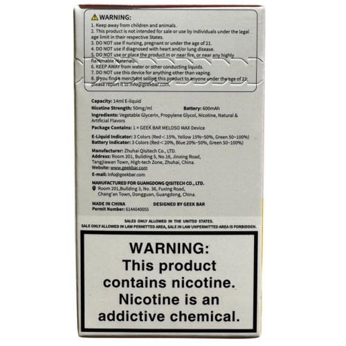 Nectarine - Geek Bar Meloso Max 9000