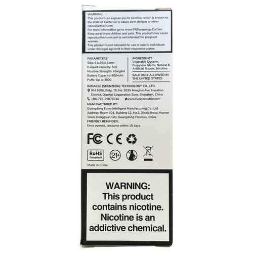 Funky Republic Fi3000 Strawberry Peach Sakura