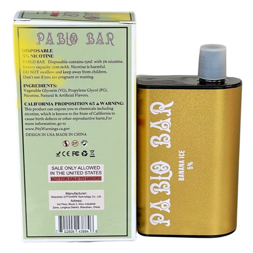 Pablo Bar 6000 Banana Ice