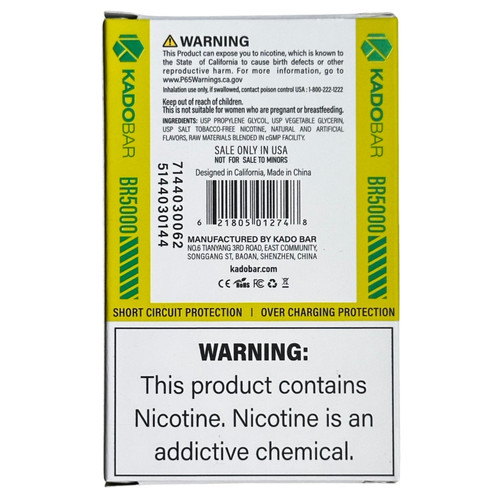 Kado Bar BR5000 Strawberry Kiwi Ice