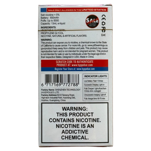 Hyppe Max Air 5000 Strawberry Freeze