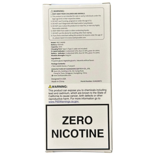Frozen Strawberry - RAZ CA6000 - Zero Nicotine