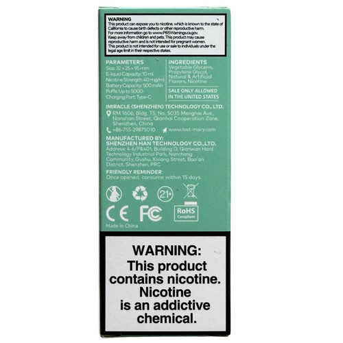 Lost Mary MO5000 - Kiwi Dragon Duo Ice - Frozen Edition