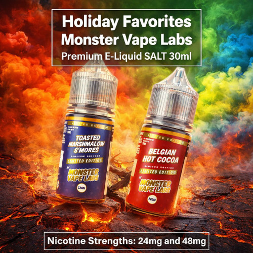 Holiday Favorites Monster Vape Labs Premium E-Liquid SALT 30ml