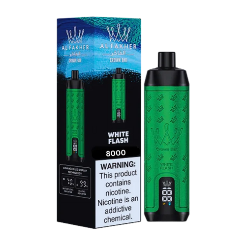 White Flash - Al Fakher Crown Bar 8K
