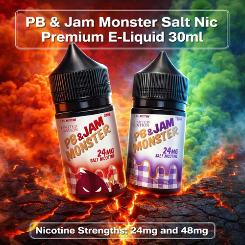 PB & Jam Monster Salt Nic Premium E-Liquid 30ml